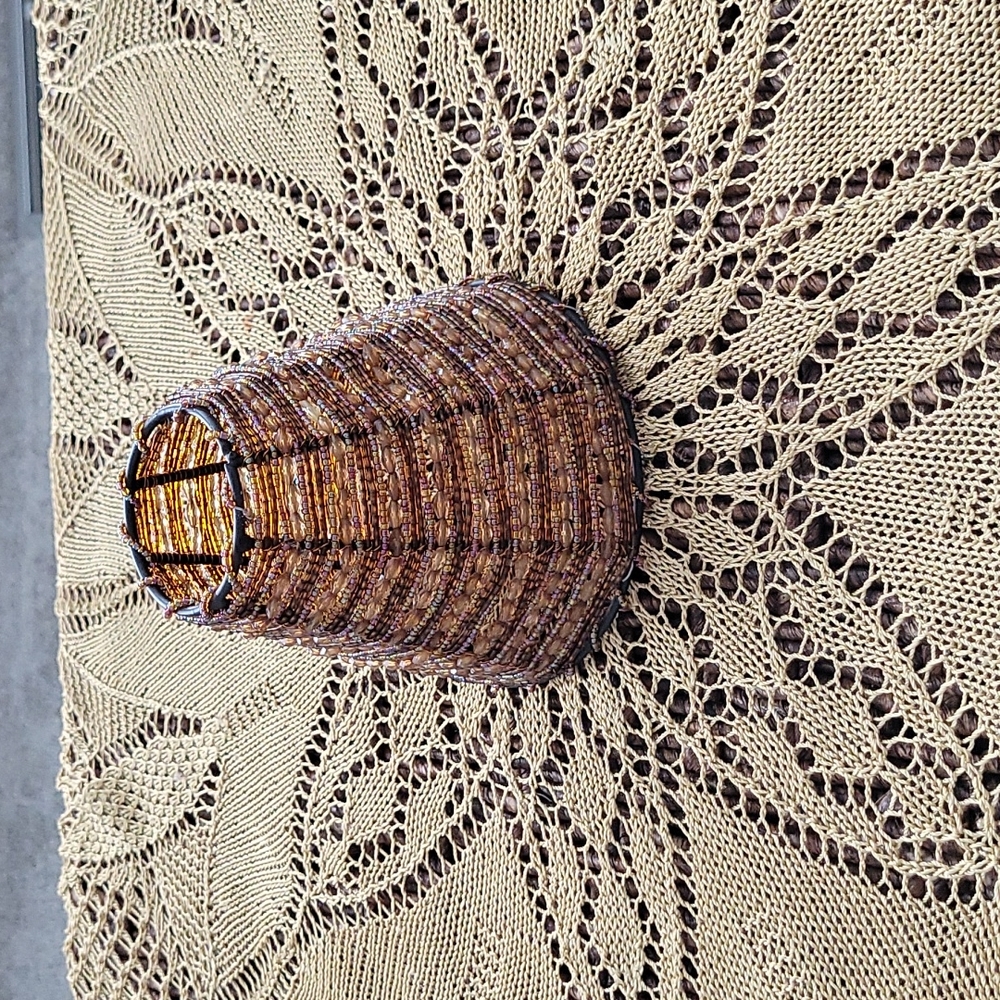 Gold beaded shade. NWOT